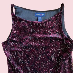 y2k Limited Too maroon velvet dress 💋
